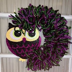 Mesh tubing wreath